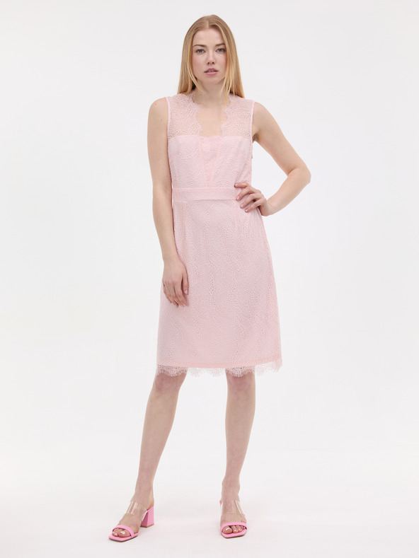 Orsay Svijetloružičasta ženska čipkasta haljina ORSAY