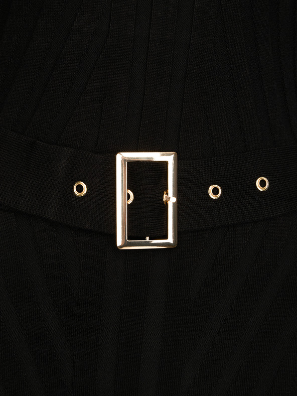 Orsay Crna ženska midi haljina s remenom ORSAY