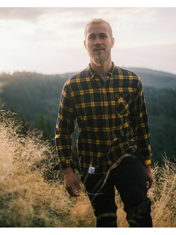 Kilpi Muška sportska flanelska majica Kilpi FLANNY-M Žuta