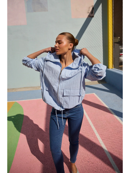 Moodo Jakna s kapuljačom svijetloplava Moodo