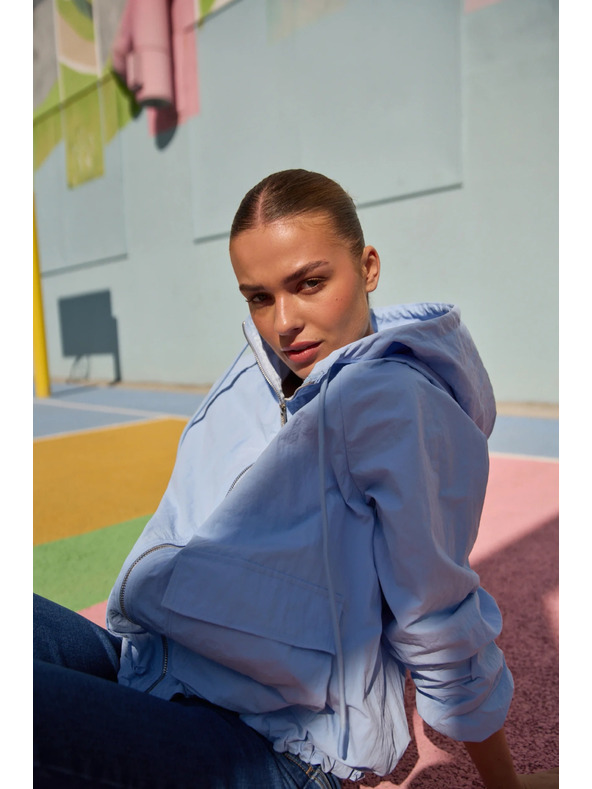 Moodo Jakna s kapuljačom svijetloplava Moodo