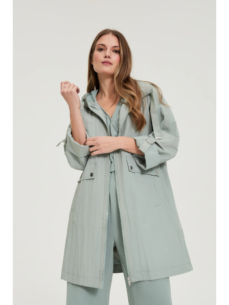 Moodo Parka jakna maslinasta Moodo