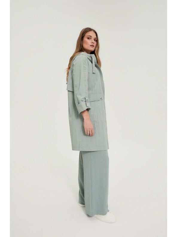 Moodo Parka jakna maslinasta Moodo