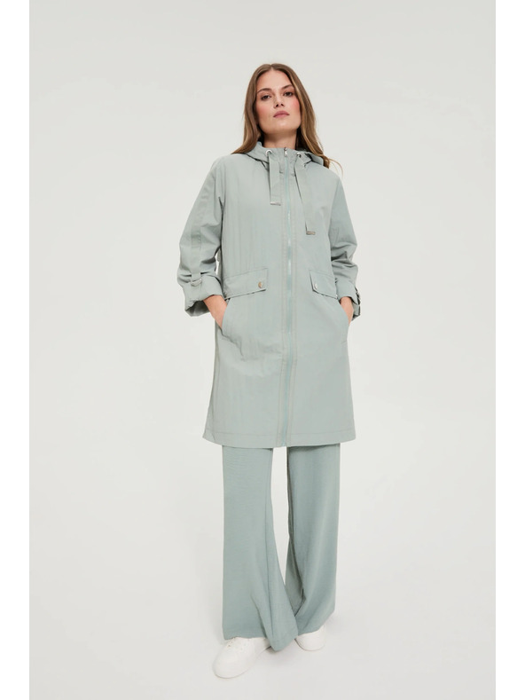 Moodo Parka jakna maslinasta Moodo