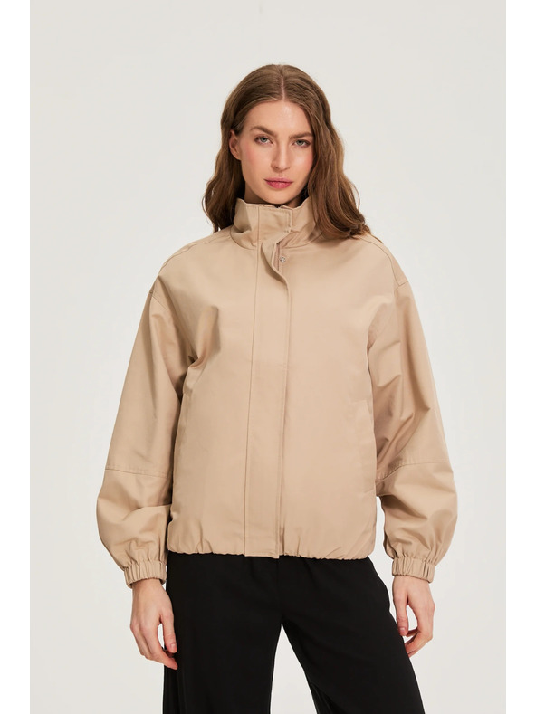 Moodo Jakna sa stojećim grlom bež Moodo