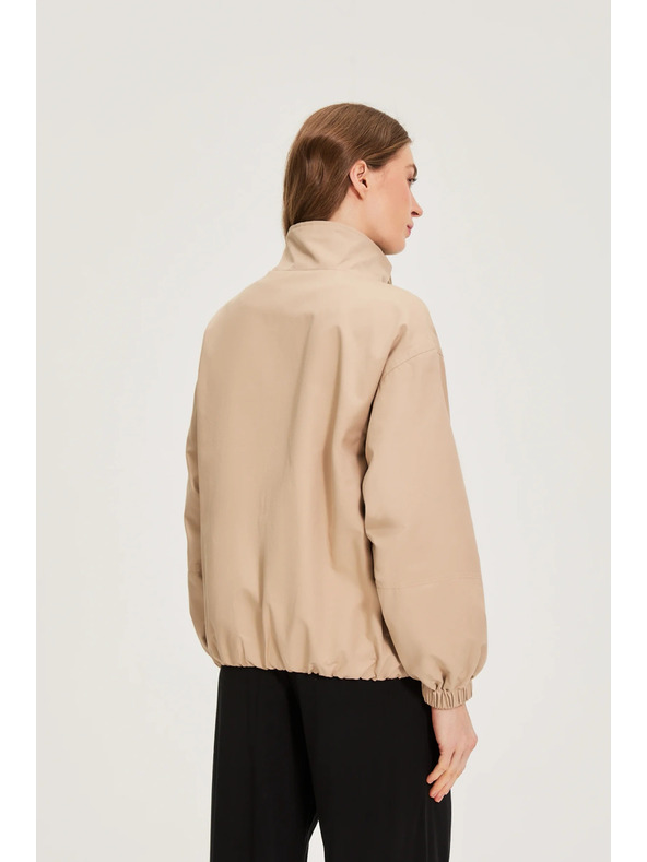 Moodo Jakna sa stojećim grlom bež Moodo