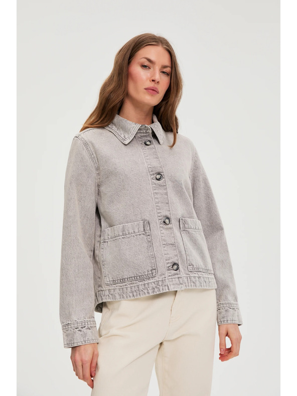 Moodo Teksas jakna siva Moodo