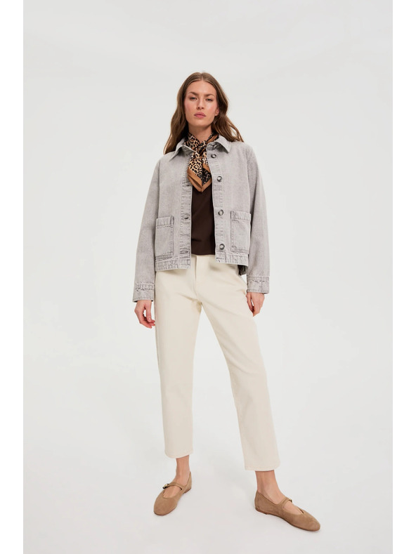 Moodo Teksas jakna siva Moodo