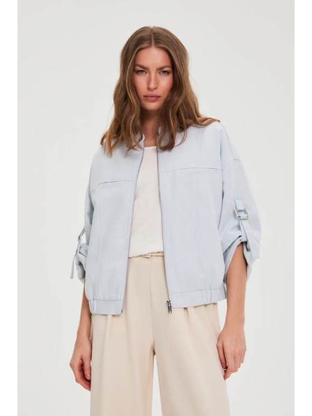 Moodo Jakna s uspinjenim rukavima svijetloplava Moodo