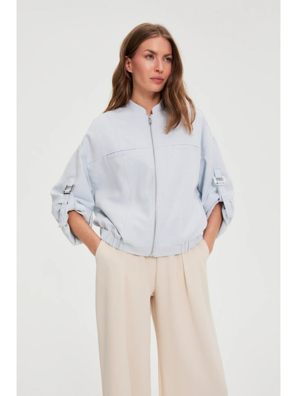 Moodo Jakna s uspinjenim rukavima svijetloplava Moodo