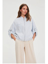Moodo Jakna s uspinjenim rukavima svijetloplava Moodo