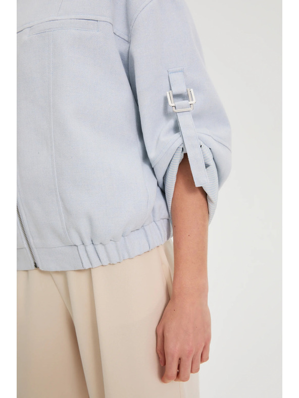 Moodo Jakna s uspinjenim rukavima svijetloplava Moodo