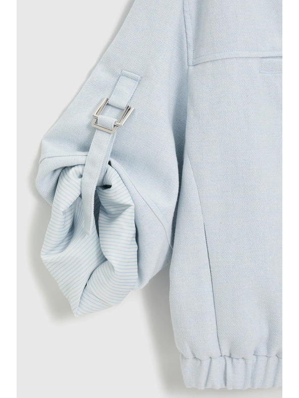 Moodo Jakna s uspinjenim rukavima svijetloplava Moodo