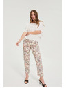 Moodo Uzorovane hlače bež Moodo