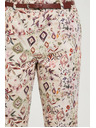 Moodo Uzorovane hlače bež Moodo