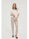 Moodo Uzorovane hlače bež Moodo