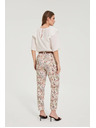 Moodo Uzorovane hlače bež Moodo