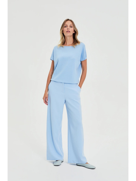 Moodo Odjelske hlače svijetloplava Moodo