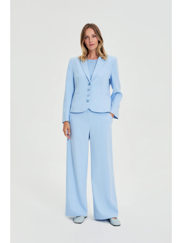 Moodo Odjelske hlače svijetloplava Moodo