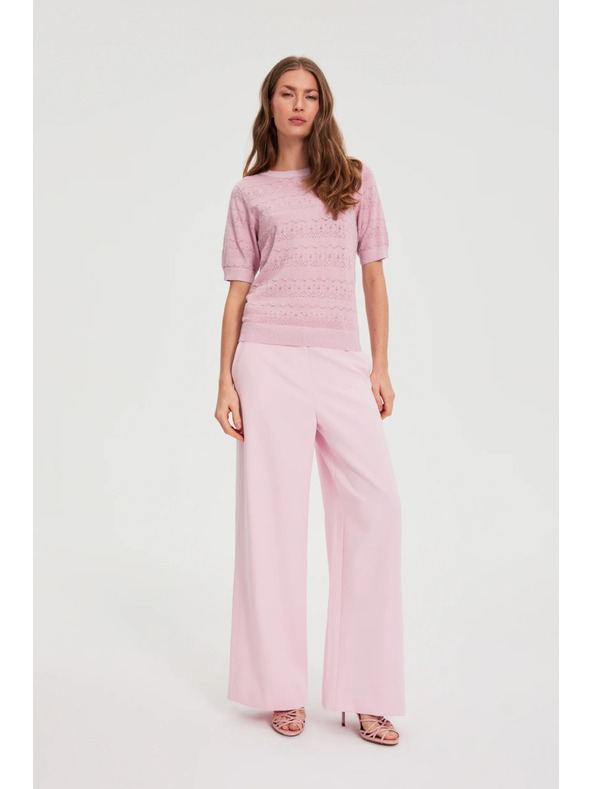 Moodo Azurni pulover s kratkim rukavima ružičasta Moodo