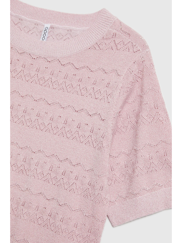Moodo Azurni pulover s kratkim rukavima ružičasta Moodo