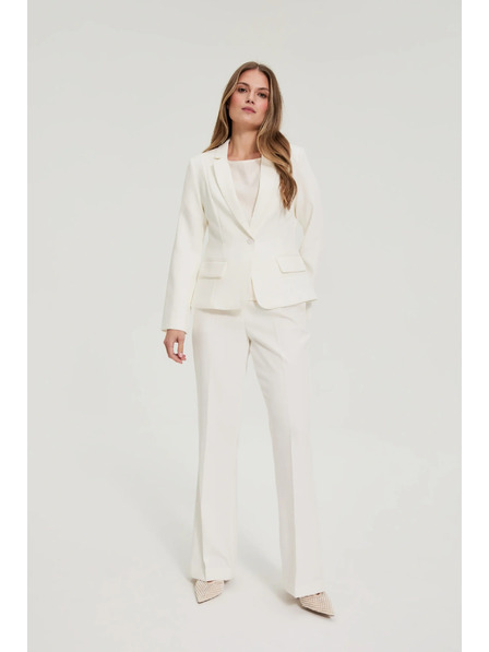 Moodo Sakо s jednim redom dugmadi bijelo Moodo