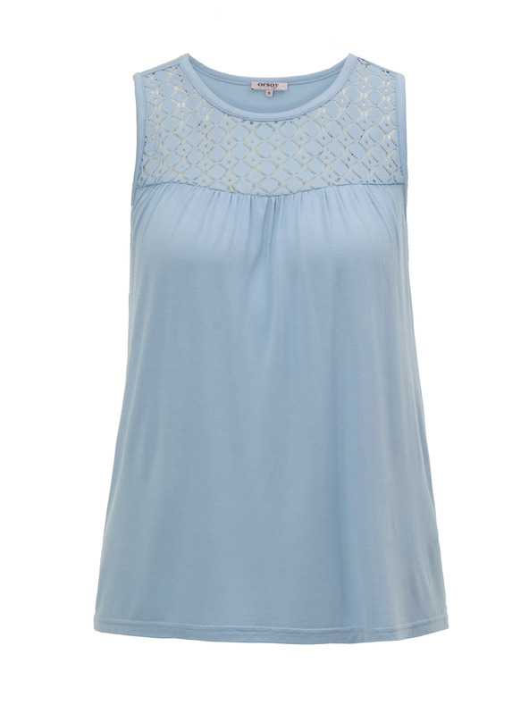 Orsay Svjetloplava ženska majica bez rukava ORSAY