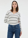 Orsay Crni prugasti ženski pulover ORSAY