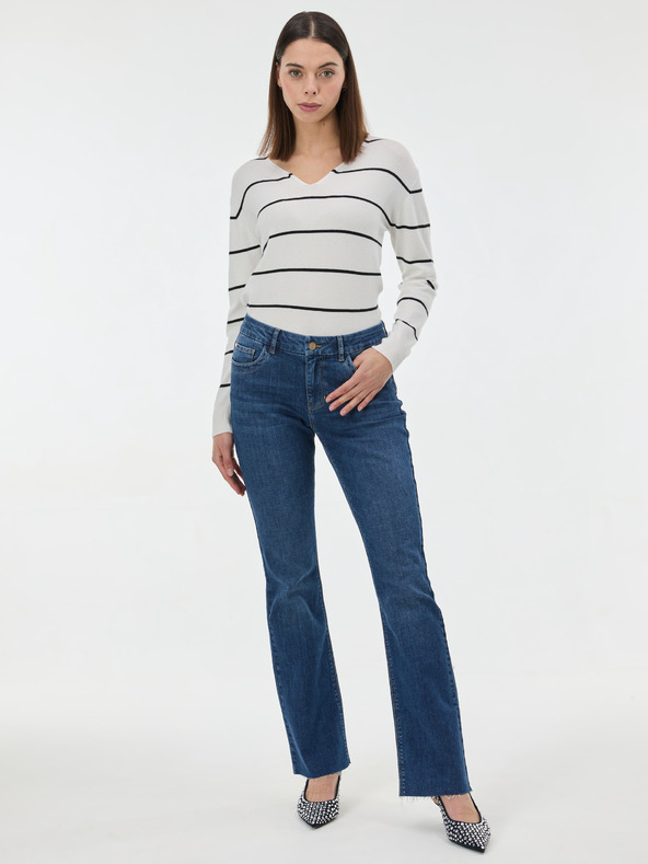 Orsay Crni prugasti ženski pulover ORSAY