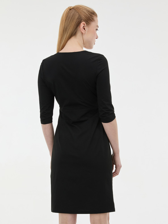 Orsay Crna ženska haljina do koljena ORSAY