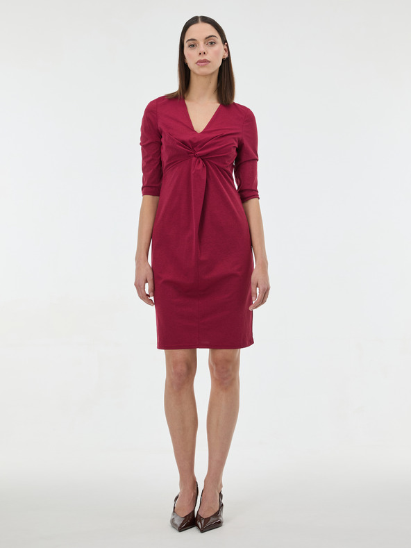 Orsay Ženska haljina boje vina do koljena ORSAY
