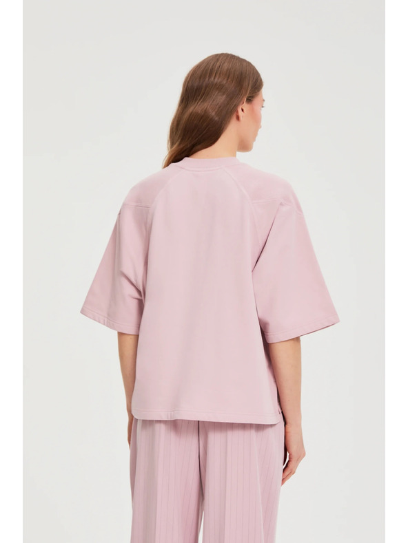 Moodo Roze oversize mikina Moodo