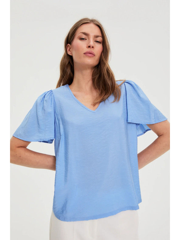 Moodo Viskozna plava košulja Moodo