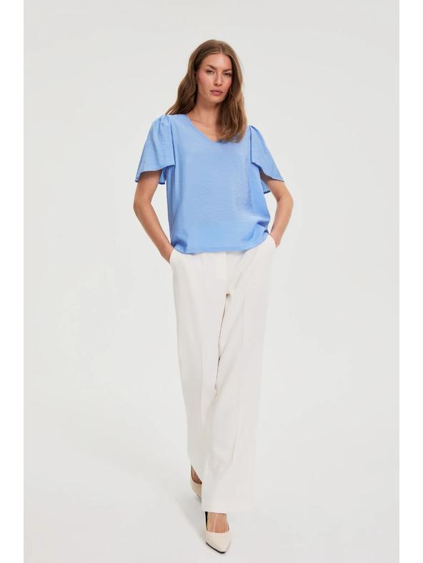 Moodo Viskozna plava košulja Moodo