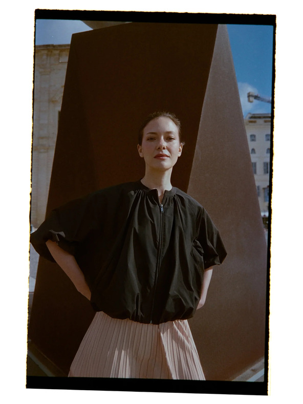 Moodo Crna oversize jakna Moodo