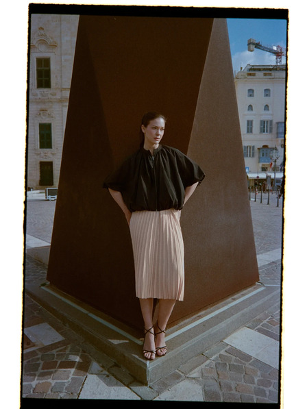 Moodo Crna oversize jakna Moodo