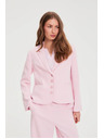 Moodo Jednostrani roze sako Moodo