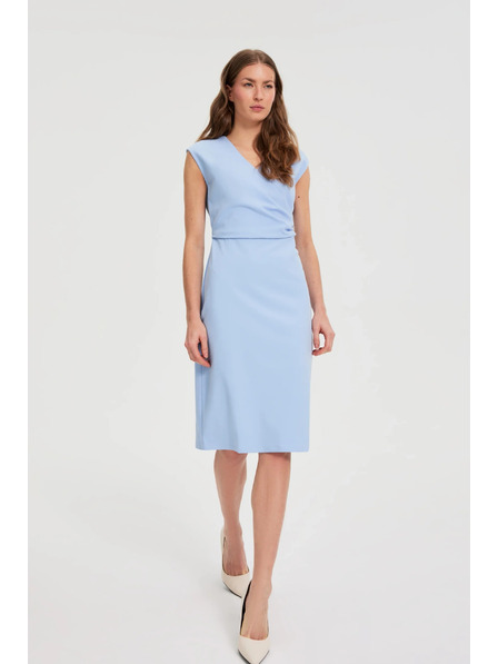 Moodo Plava nabrana suknja Moodo