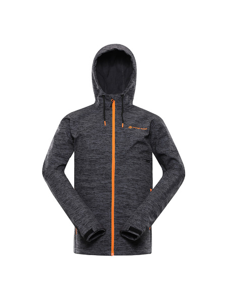 ALPINE PRO Muška softshell jakna s dwr tretmanom ALPINE PRO HERAS dk.true gray