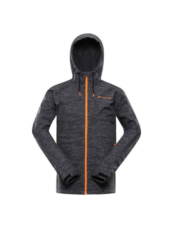 ALPINE PRO Muška softshell jakna s dwr tretmanom ALPINE PRO HERAS dk.true gray