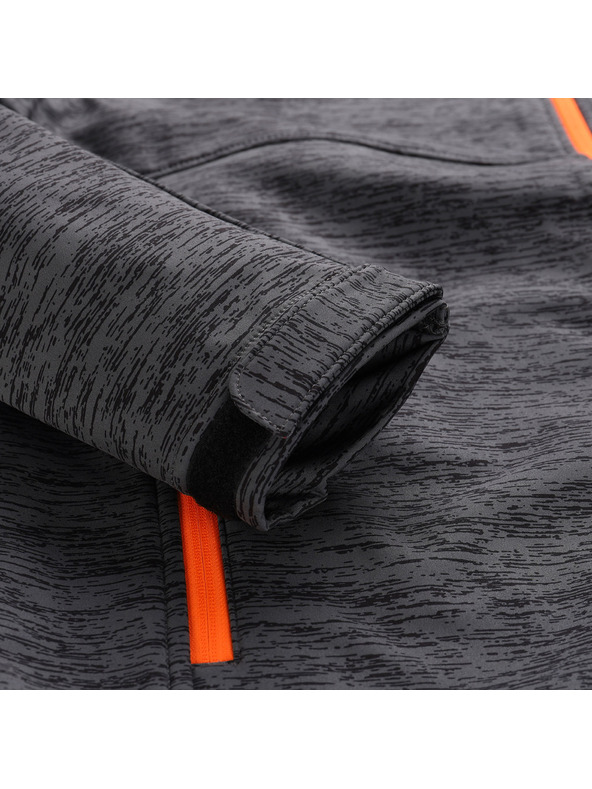 ALPINE PRO Muška softshell jakna s dwr tretmanom ALPINE PRO HERAS dk.true gray