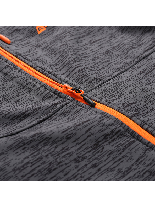 ALPINE PRO Muška softshell jakna s dwr tretmanom ALPINE PRO HERAS dk.true gray