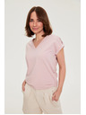 Moodo Pamučna majica ružičasta Moodo