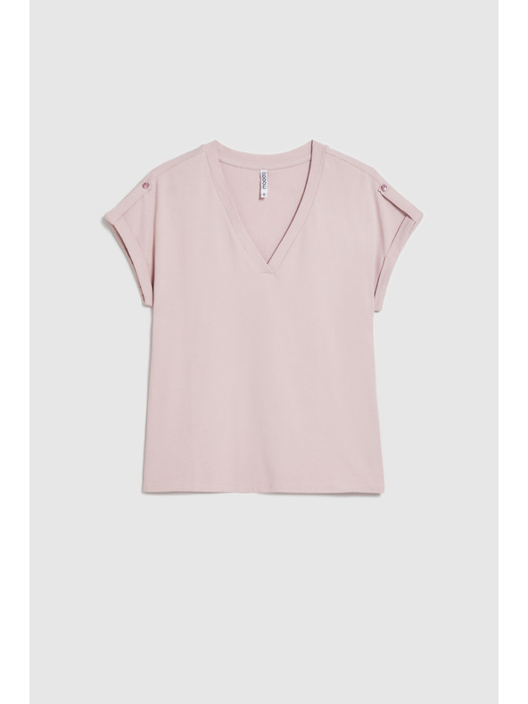 Moodo Pamučna majica ružičasta Moodo