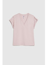 Moodo Pamučna majica ružičasta Moodo