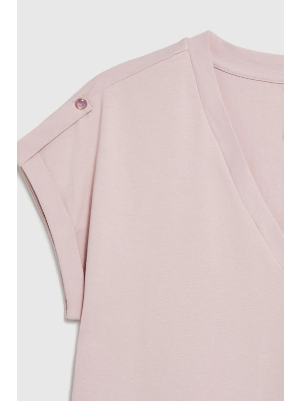 Moodo Pamučna majica ružičasta Moodo