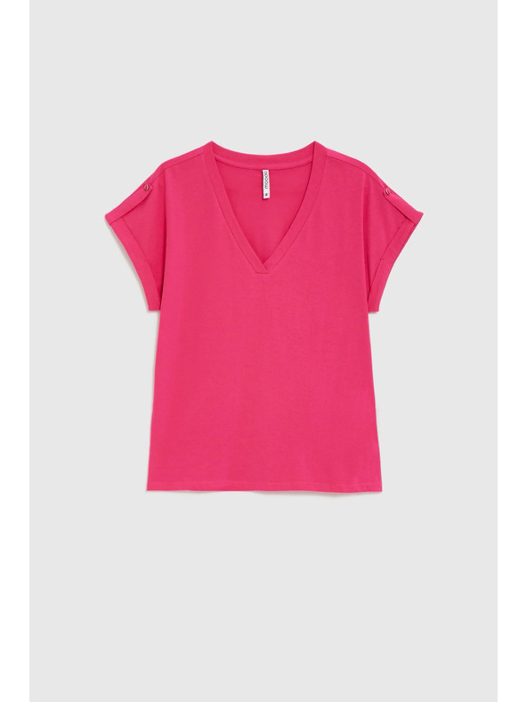 Moodo Pamučna majica purpurna Moodo