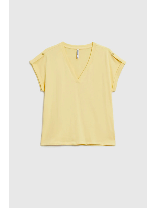 Moodo Pamučna majica žuta Moodo