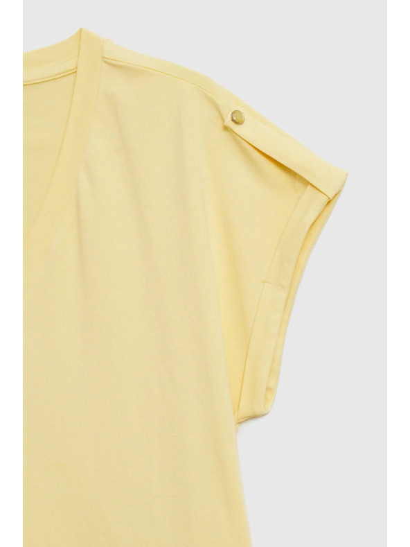 Moodo Pamučna majica žuta Moodo