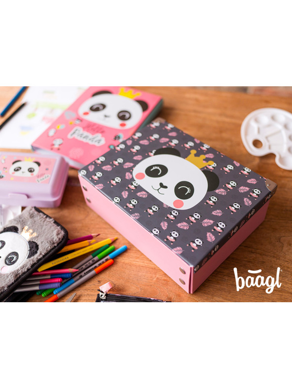 BAAGL  BAAGL Sklapivi školski kofer Panda s armaturom
